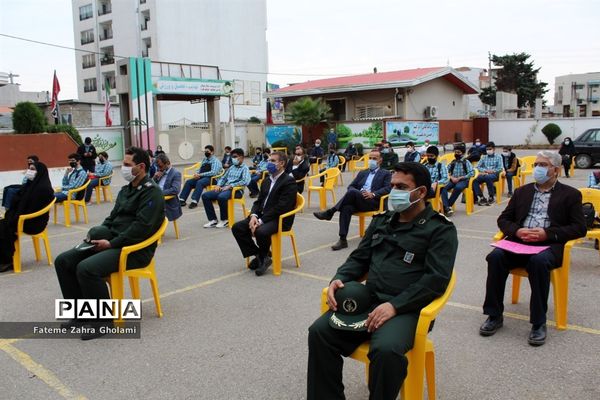 زنگ نمادین پدافند غیرعامل در محمودآباد