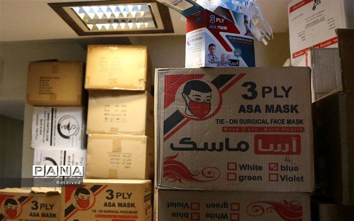 کشف ۵۸۰ هزار ماسک احتکار شده در غرب تهران