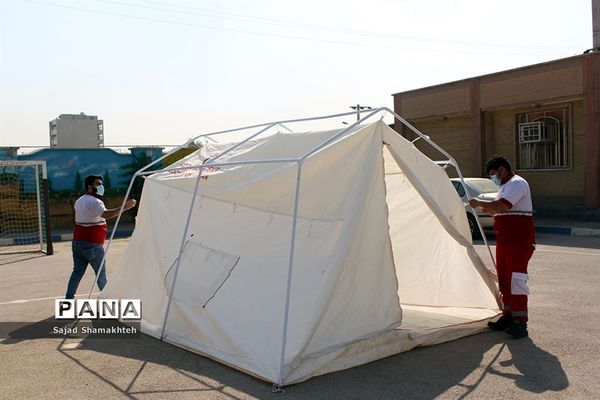 برگزاری مانور زلزله در ناحیه 3 اهواز