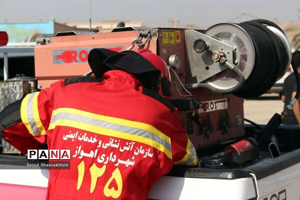 برگزاری مانور زلزله در ناحیه 3 اهواز