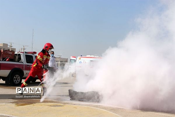 برگزاری مانور زلزله در ناحیه 3 اهواز