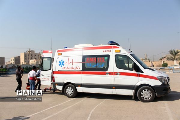 برگزاری مانور زلزله در ناحیه 3 اهواز