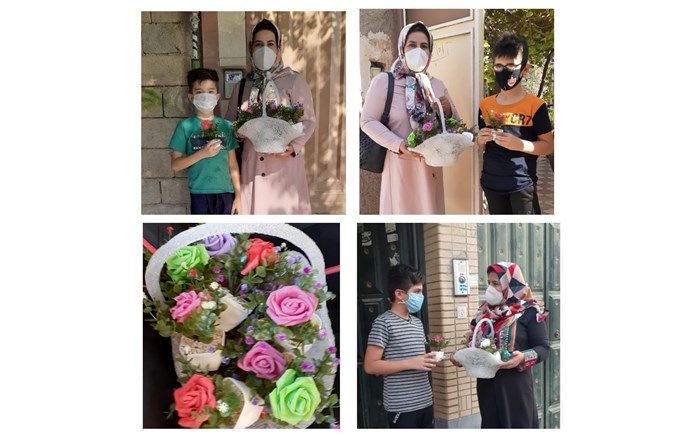 تبریک خلاقانه روز دانش‌آموز توسط معلم کازرونی