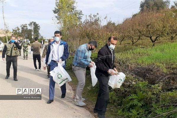 پاک سازی پارک جنگلی اوسا در میاندورود