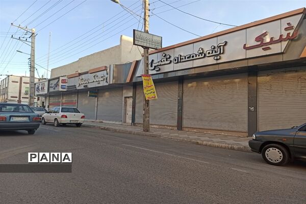 سیطره سکوت کرونایی بر شلوغ‌ترین خیابان های زاهدان