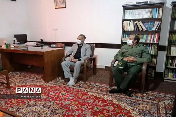 دیدار جمعی از کارکنان و بسیجیان ناحیه مقاومت بسیج سپاه مام جمعه شهرستان خوسف استان  خراسان جنوبی