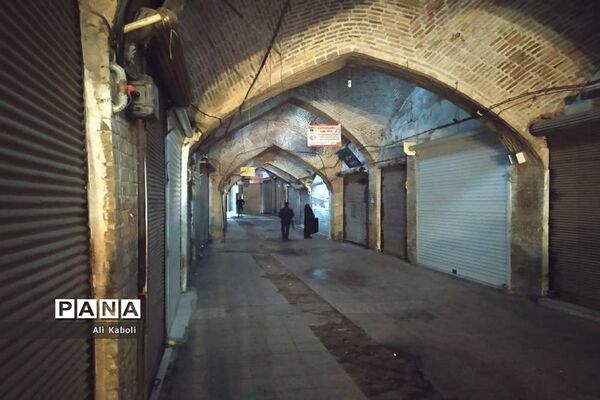 تعطیلی اصناف و بازار زنجان