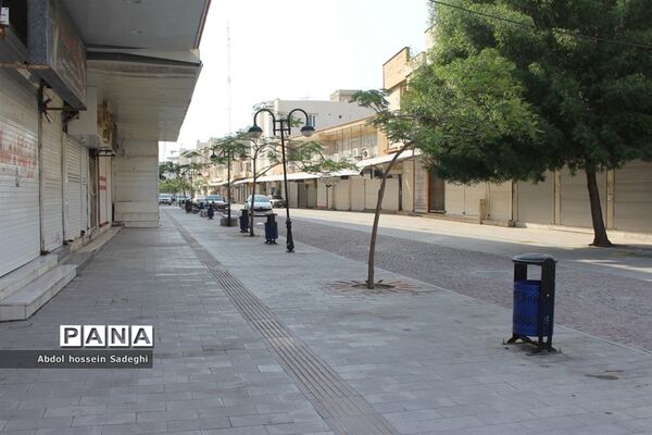 اولین روز محدودیت های شدید کرونایی در بوشهر