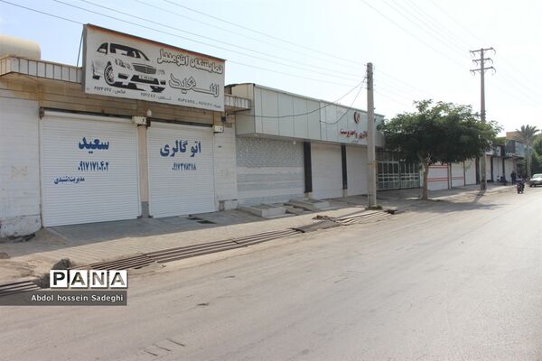 اولین روز محدودیت های شدید کرونایی در بوشهر