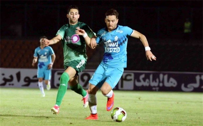لیگ برتر ایران؛ ذوب آهن  روی ریل تساوی افتاد