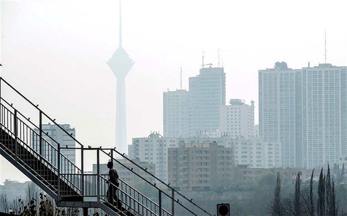 آلودگی هوای مناطق پرتردد تهران طی امروز