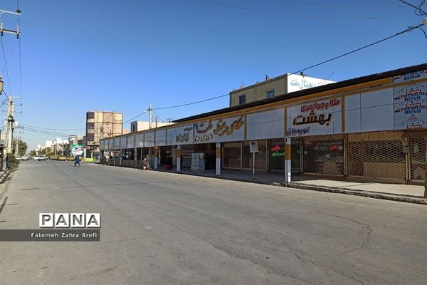 ششمین روز از محدودیت‌های کرونایی در بازار مرکزی زابل