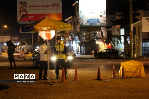 کنترل ورود خودروهای غیربومی در ورودی‌های شهر ساری