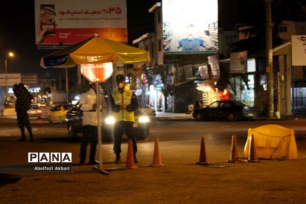 کنترل ورود خودروهای غیربومی در ورودی‌های شهر ساری