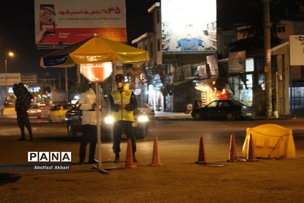 کنترل ورود خودروهای غیربومی در ورودی‌های شهر ساری