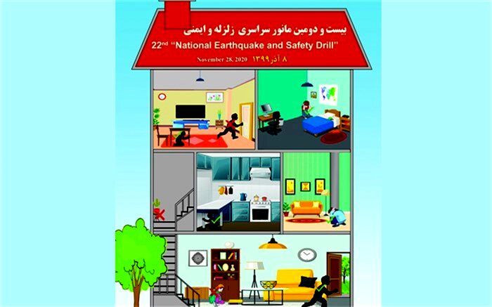 مانور سراسری  زلزله به صورت مجازی در دماوند برگزار شد