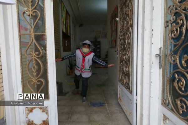 مانور زلزله در دبستان طلوع اندیشه منطقه بندر ریگ