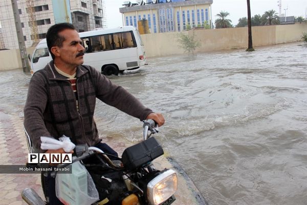 بارش شدید باران در بوشهر