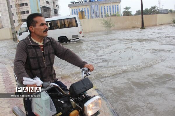 بارش شدید باران در بوشهر
