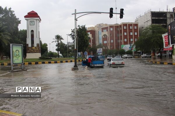 بارش شدید باران در بوشهر