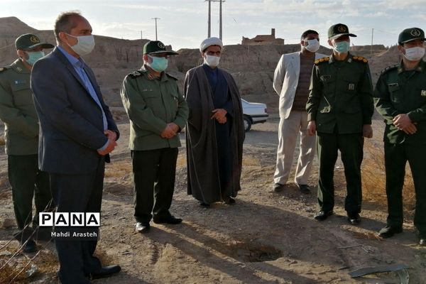 بازدید فرمانده سپاه انصارالرضا (ع) خراسان جنوبی از پروژه برق رسانی به روستای کوشه سفلی