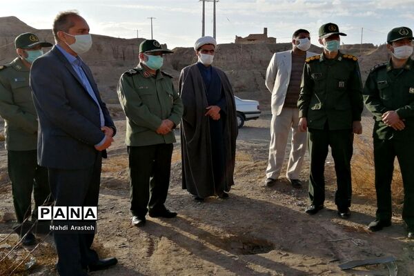 بازدید فرمانده سپاه انصارالرضا (ع) خراسان جنوبی از پروژه برق رسانی به روستای کوشه سفلی