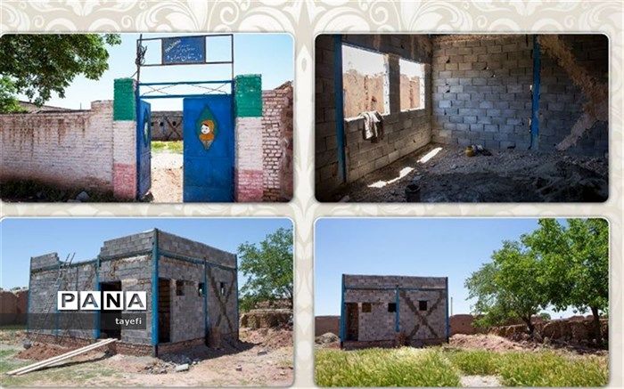 بازدید از مراحل ساخت  مدرسه یک کلاسه خیر ساز روستای نهرآباد چناران