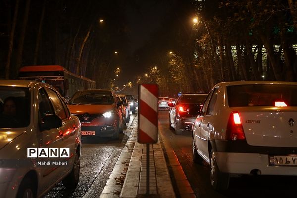 ترافیک تهران قبل ساعت 21 در روزهای نارنجی