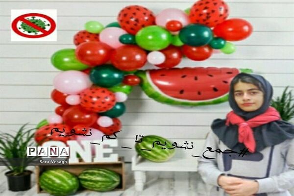 برگزاری پویش هشتگ جمع نشویم تا کم نشویم  دانش آموزان شهریاری