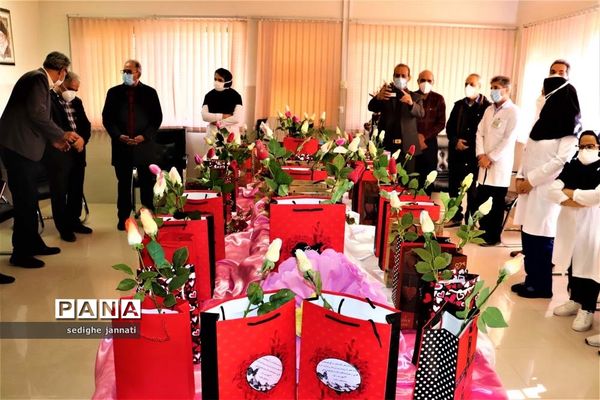 تجلیل جهادگران سنگر علم آموزی از مدافعان سلامت در آباده