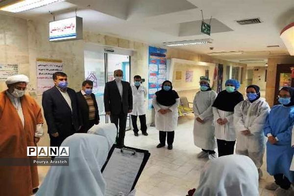 دیدار با کادر درمان بیمارستان شهدا شهرستان قاینات