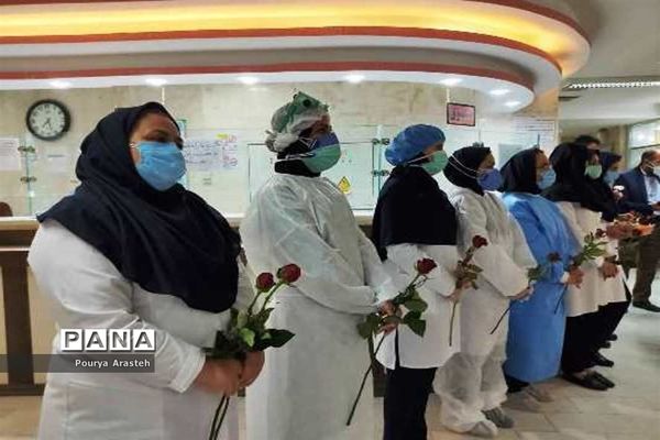 دیدار با کادر درمان بیمارستان شهدا شهرستان قاینات