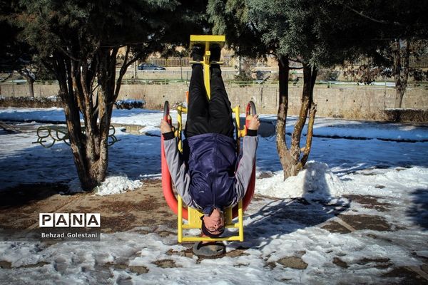 صبحگاه زمستانی در ارومیه