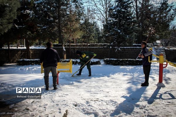 صبحگاه زمستانی در ارومیه