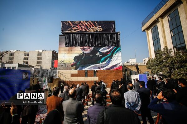 رونمایی از دیوار نگاره سردار شهید قاسم سلیمانی