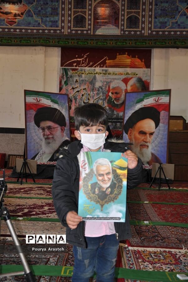 فضاسازی سالگرد شهادت سردار دلها  درشهرستان خوسف  استان خراسان جنوبی