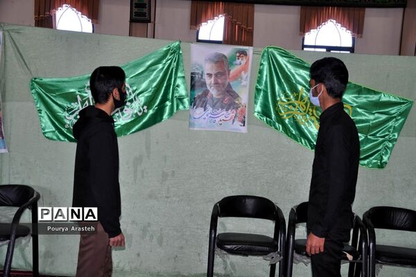 فضاسازی سالگرد شهادت سردار دلها  درشهرستان خوسف  استان خراسان جنوبی