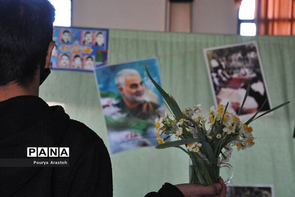 فضاسازی سالگرد شهادت سردار دلها  درشهرستان خوسف  استان خراسان جنوبی