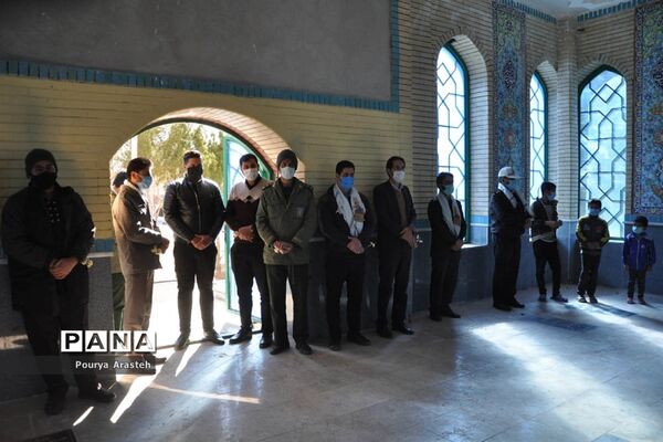 غبارروبی مزارشهدا شهرستان خوسف در سالروز شهادت سردار دلها