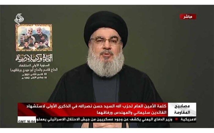 سیدحسن نصرالله: ایران قدرتمند است و خودش تصمیم می گیرد چگونه و چه زمانی انتقام بگیرد