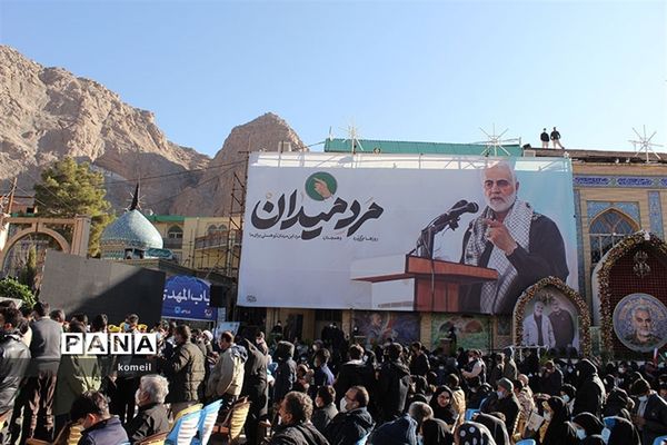 مراسم سالگرد سردار سلیمانی در گلزار شهدای کرمان