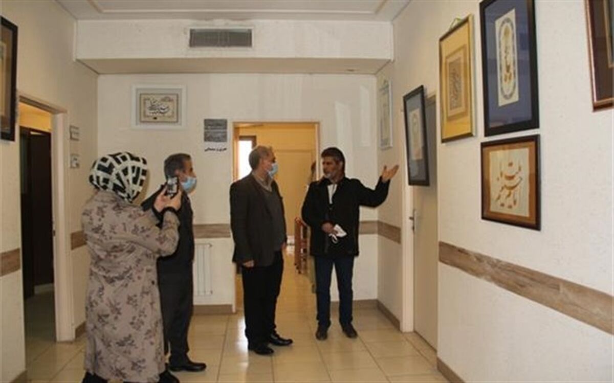 نمایشگاه خوشنویسی سردار قهرمان در ملارد افتتاح شد