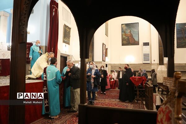 مراسم میلاد حضرت مسیح (ع)  در کلیسای گریگور لوساووریچ مقدس