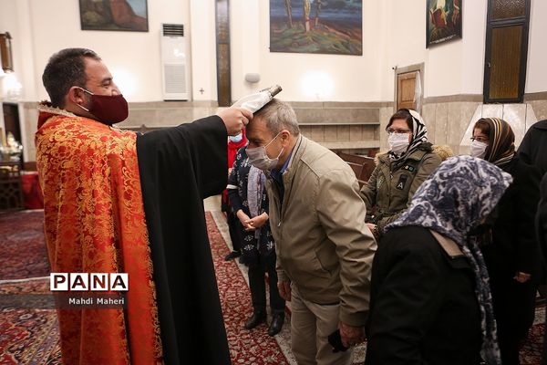 مراسم میلاد حضرت مسیح (ع)  در کلیسای گریگور لوساووریچ مقدس