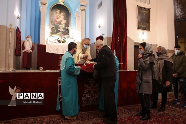 مراسم میلاد حضرت مسیح (ع)  در کلیسای گریگور لوساووریچ مقدس