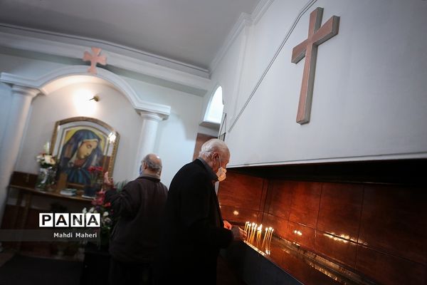 مراسم میلاد حضرت مسیح (ع)  در کلیسای گریگور لوساووریچ مقدس