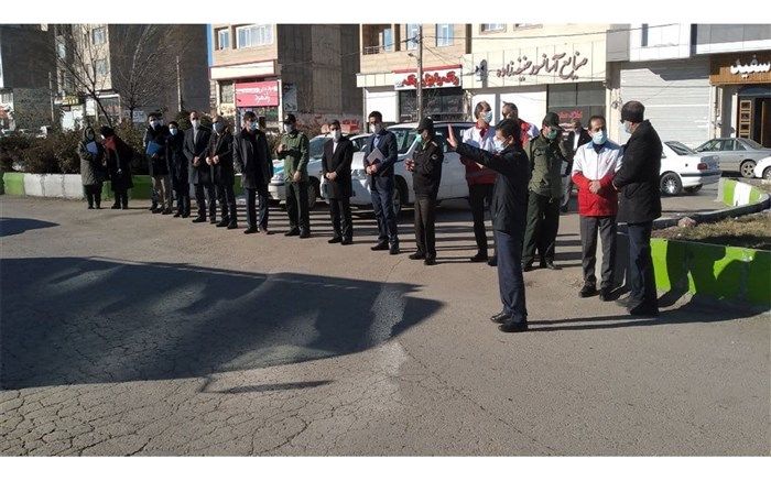 آغاز رزمایش پیشگیری از شیوع ویروس کرونا در شهرستان اردبیل