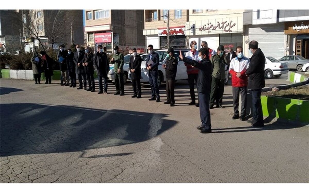 آغاز رزمایش پیشگیری از شیوع ویروس کرونا در شهرستان اردبیل
