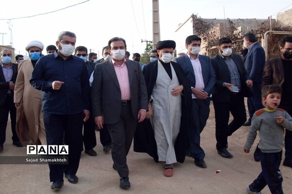 بازدید رئیس دانشگاه علوم پزشکی  اهواز از کوی منبع آب