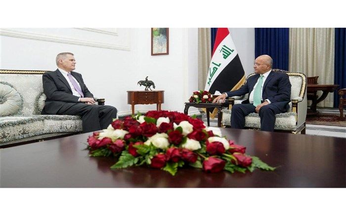 سفیر آمریکا به دیدار رئیس جمهوری عراق رفت